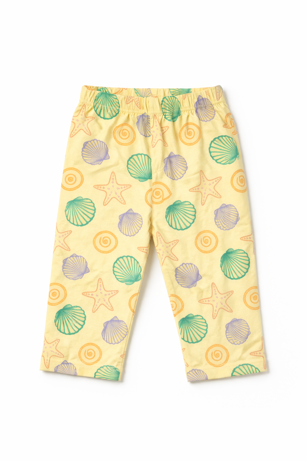 Dadda Doodle Cotton Knit Full Sleeves Co-ords Night Suit With Oyster-Yellow