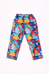 Dadda Doodle Cotton Woven Full Sleeves Co-ords Night Suit With Abstract Print - Multicolor