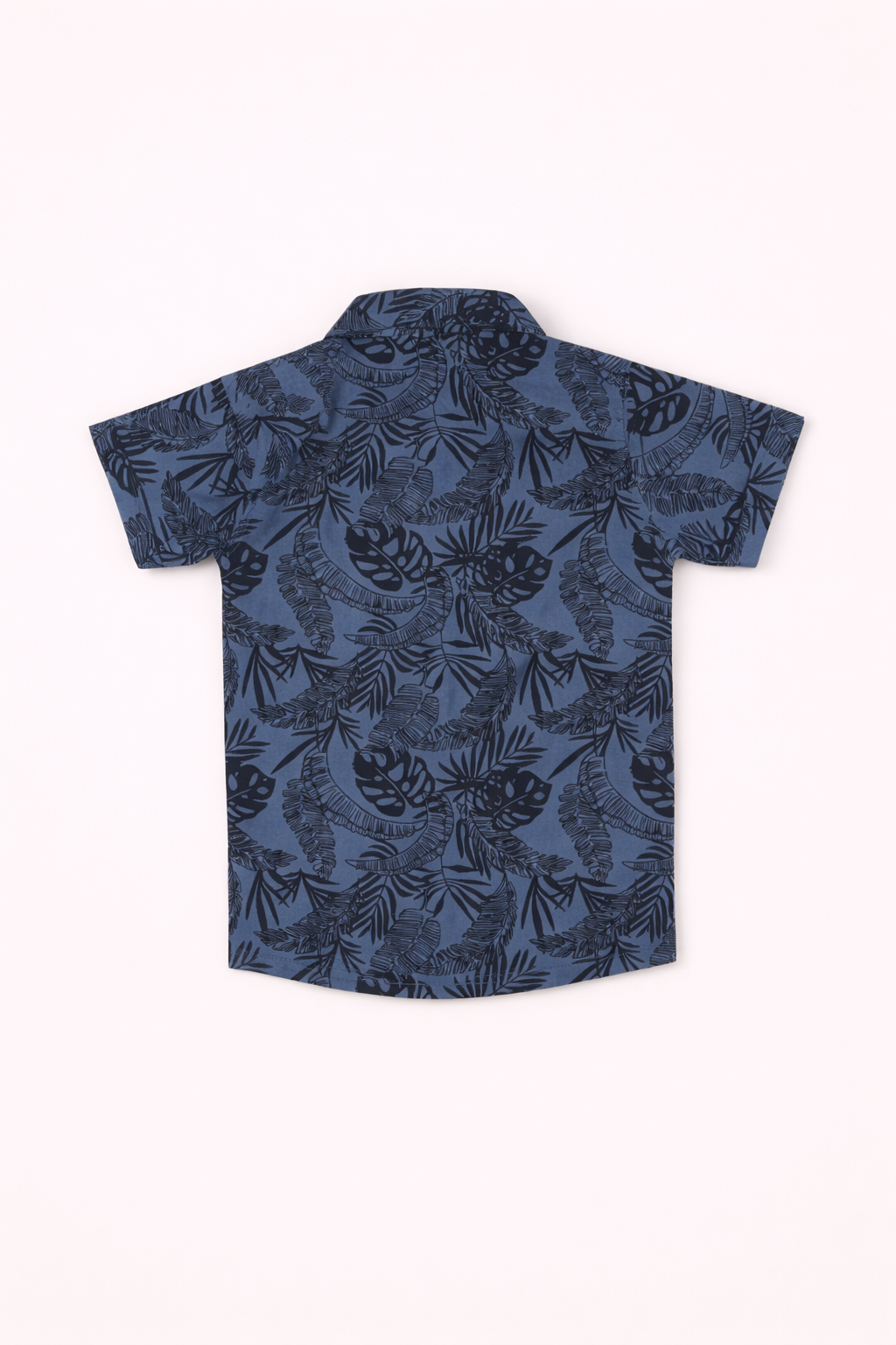 Dadda Doodle 100% Cotton Woven Half Sleeves Tropical Theme Printed Shirt - Blue