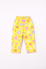 Dadda Doodle Cotton Knit Full Sleeves Co-ords Night Suit With Big Stars