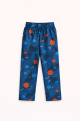 Dadda Doodle Cotton Woven Full Sleeves Co-ords Night Suit With BasketBall Print